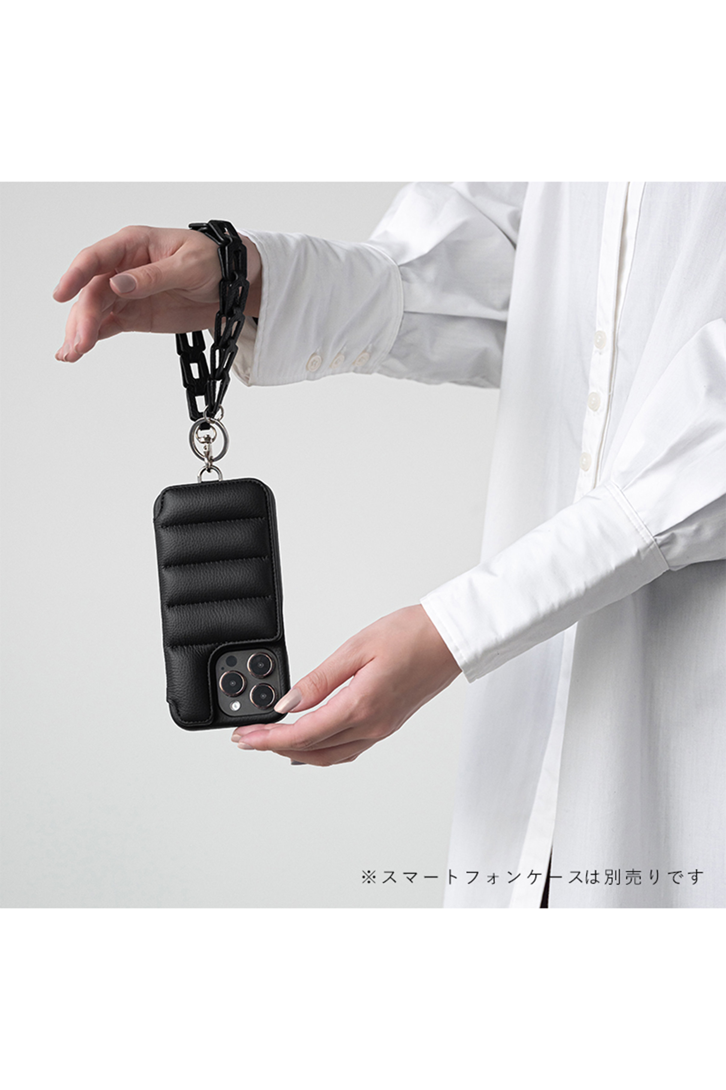 DEMIU(デミュウ)｜Hand STRAP Rectangle/ブラック の通販｜ELLESHOP