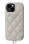 iPhone15 GRACE 背面収納スマホケース ストラップ別売 デミュウ/DEMIU パール