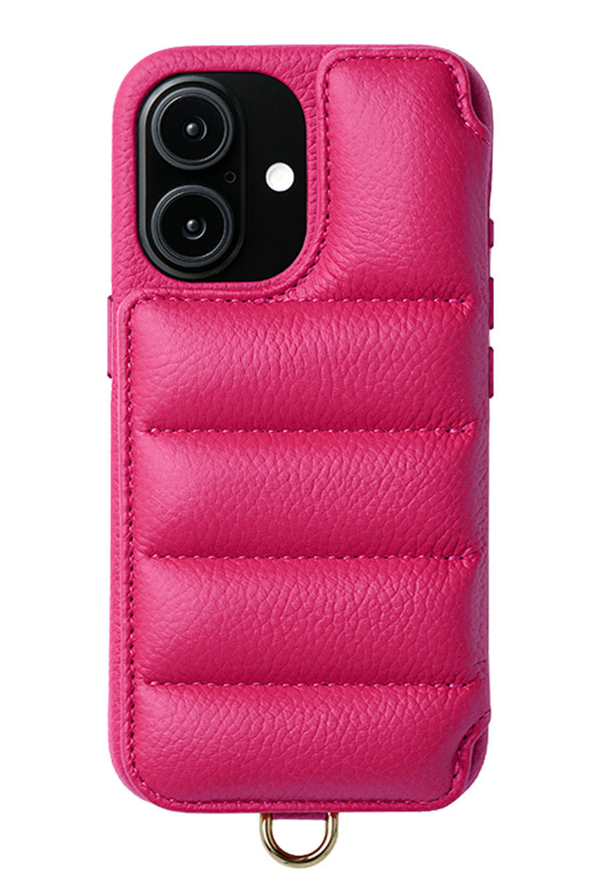 デミュウ/DEMIUのiPhone17 BALLON 背面収納スマホケース ストラップ別売(マゼンタピンク/DU-BAL28OR)