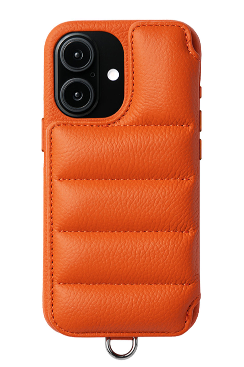 デミュウ/DEMIUのiPhone17 BALLON 背面収納スマホケース ストラップ別売(オレンジ/DU-BAL28CY)