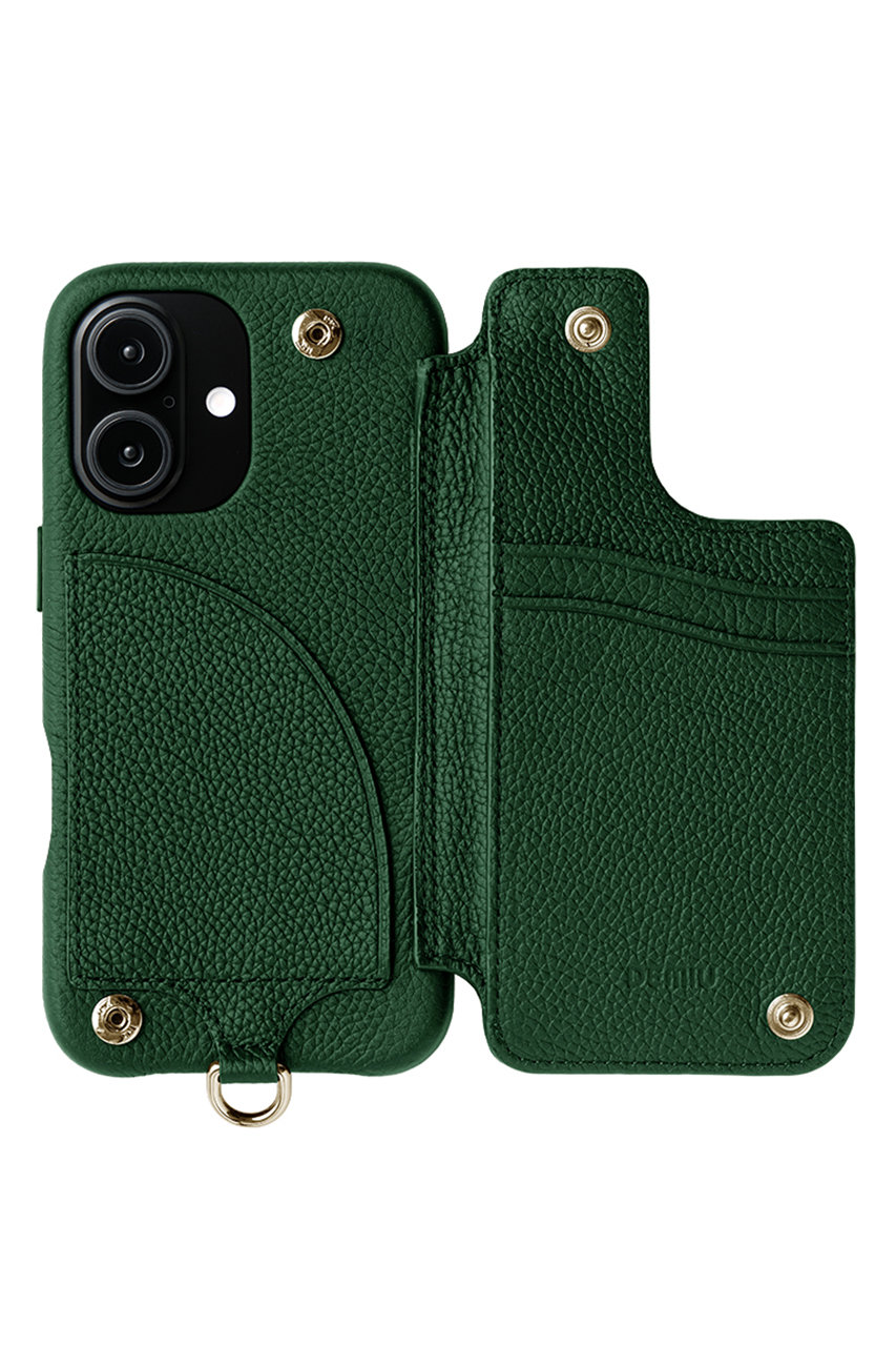 DEMIU(デミュウ)｜iPhone17 GRACE 背面収納スマホケース ストラップ