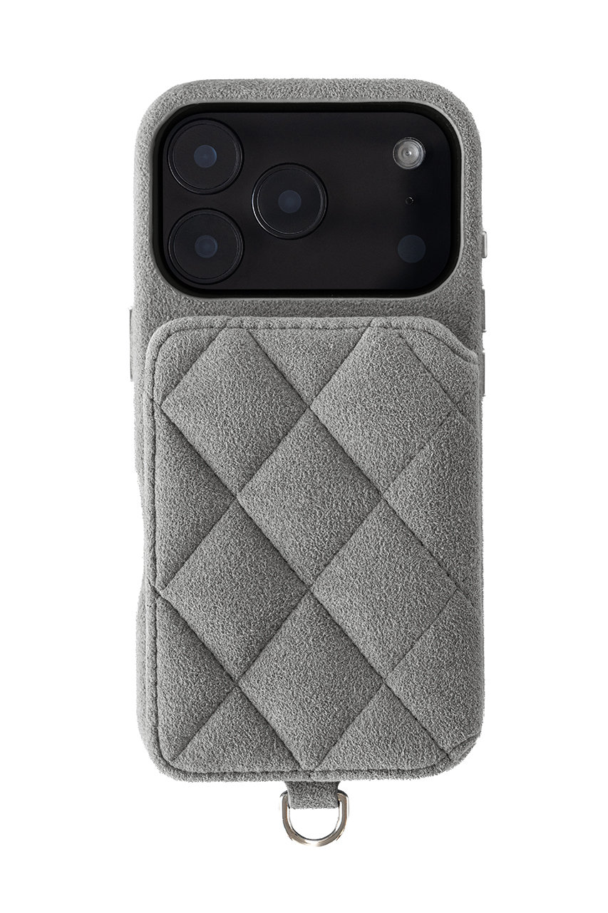 【Ultrasuede×DEMIU】iPhone18 GRACE 手帳型スマホケース ストラップ別売