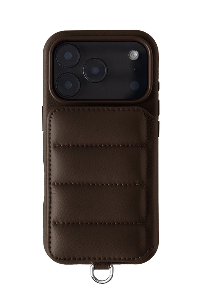 DEMIU iPhone18 BALLON 背面収納スマホケース ストラップ別売 (エトープ, 18ProMax) デミュウ ELLE SHOP