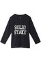 【Kids】Solid Stake Felt Logo L/S T shirt スノーピーク/Snow Peak ブラック