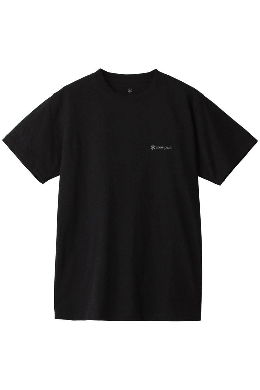 Snow Peak 【UNISEX】SP Logo T shirt (ブラック, M) スノーピーク ELLE SHOP