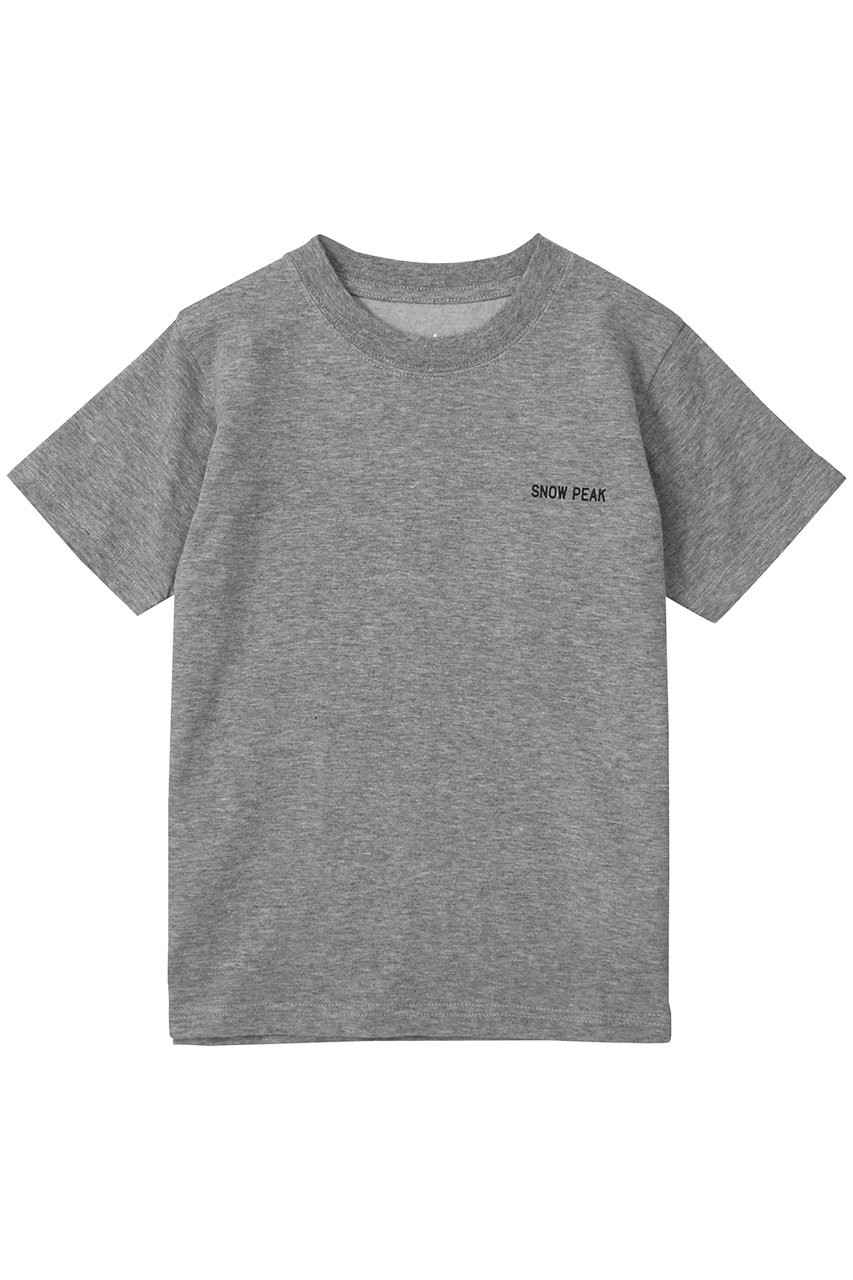 ＜ELLE SHOP＞ 50%OFF！Snow Peak 【KIDS】WaterROPEWORK T shirt (ミッドグレー 3(125)) スノーピーク ELLE SHOP