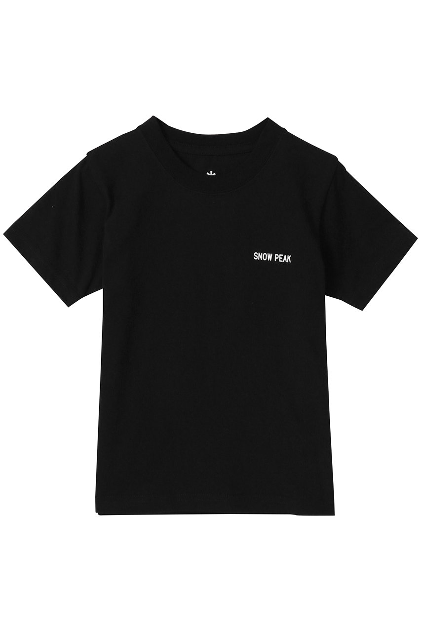Snow Peak 【KIDS】WaterROPEWORK T shirt (ブラック, 2(110)) スノーピーク ELLE SHOP