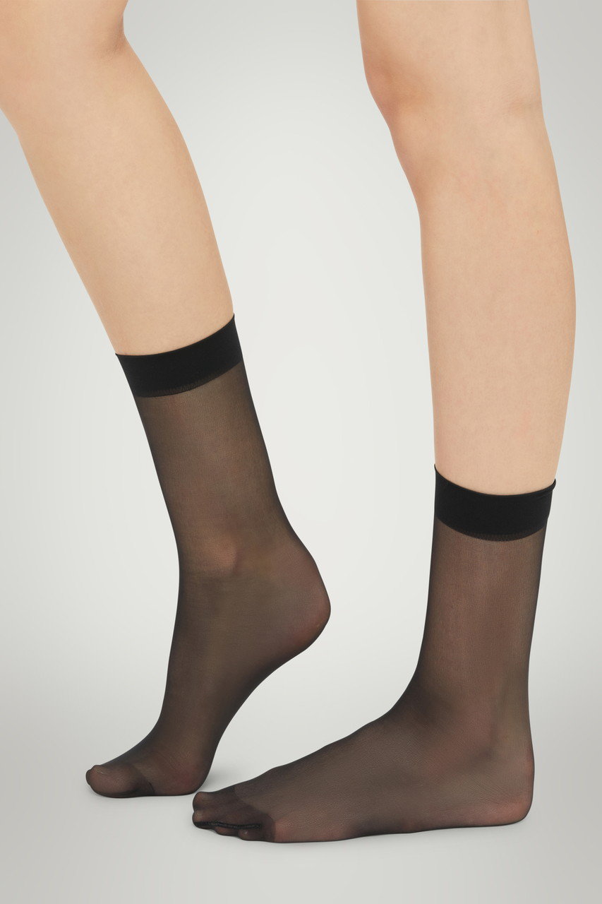 ＜ELLE SHOP＞ Wolford 41260 Individual 10 Socks (ブラック S) ウォルフォード ELLE SHOP