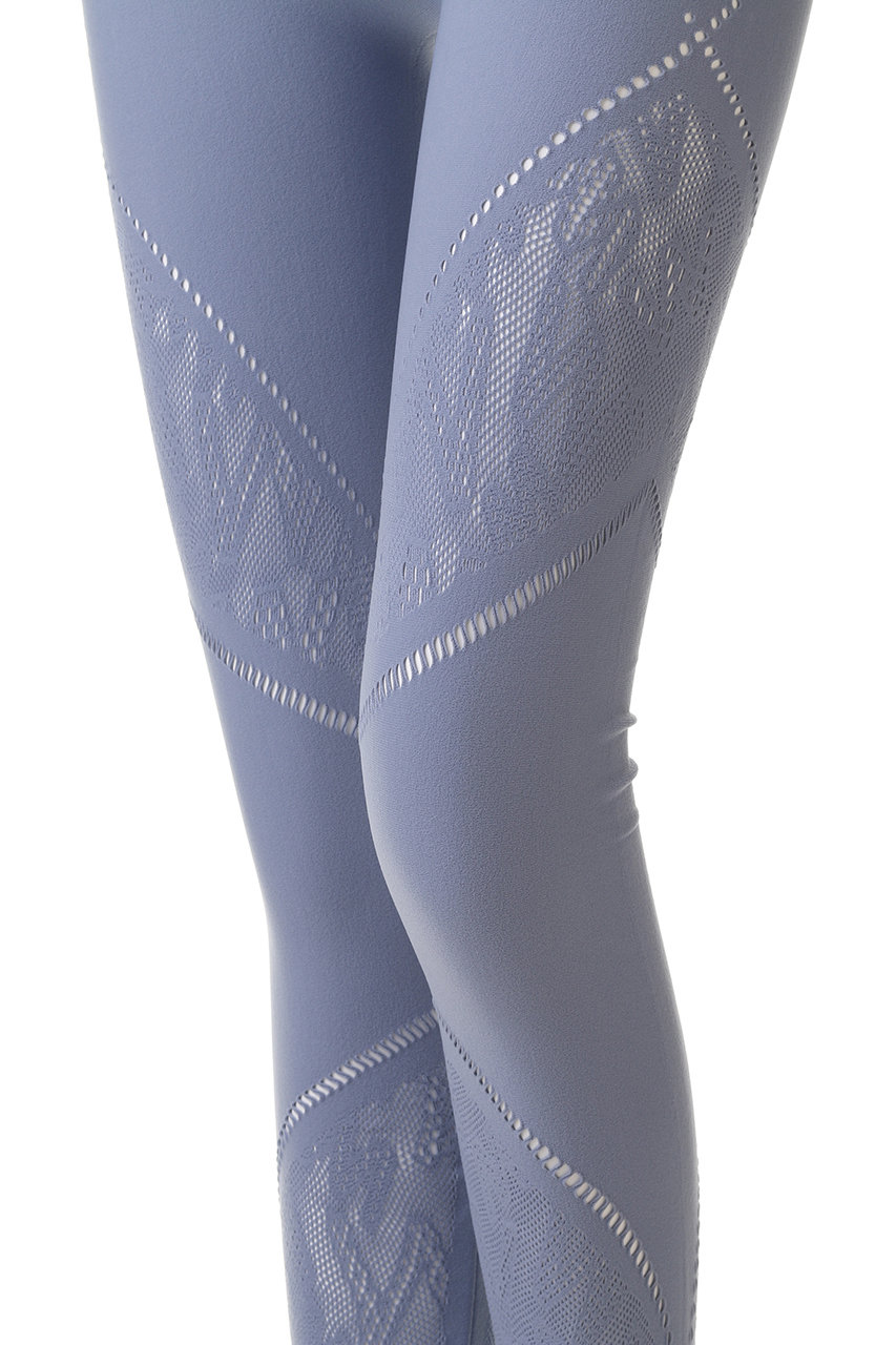 Wolford(ウォルフォード)｜19374 Sporty Logo Net Leggings/レッド の