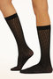 34411 W LACE KNEE-HIGHS ウォルフォード/Wolford ブラック