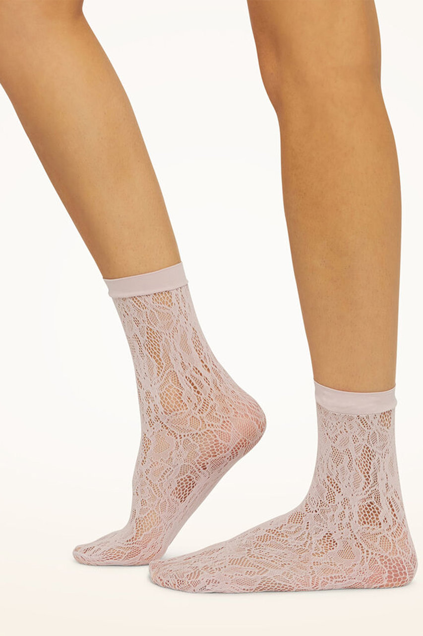 41591 FLORAL NET SOCKS