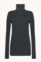 53325 THE MERINO TOP LONG SLEEVES タートルネックトップ ウォルフォード/Wolford ダークグリーン
