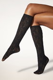 Wolford(ウォルフォード)｜31589 STRUCTURED LACE KNEE-HIGHS