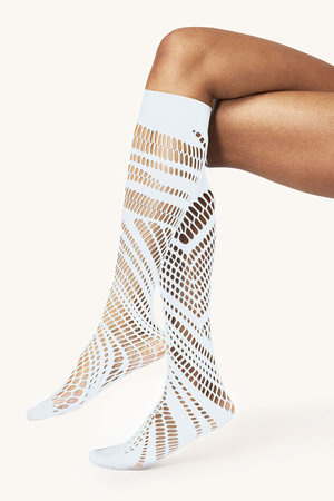 ウォルフォード/Wolfordの31592 Organic Net Knee-Highs メッシュニーハイソックス(140700/140701)