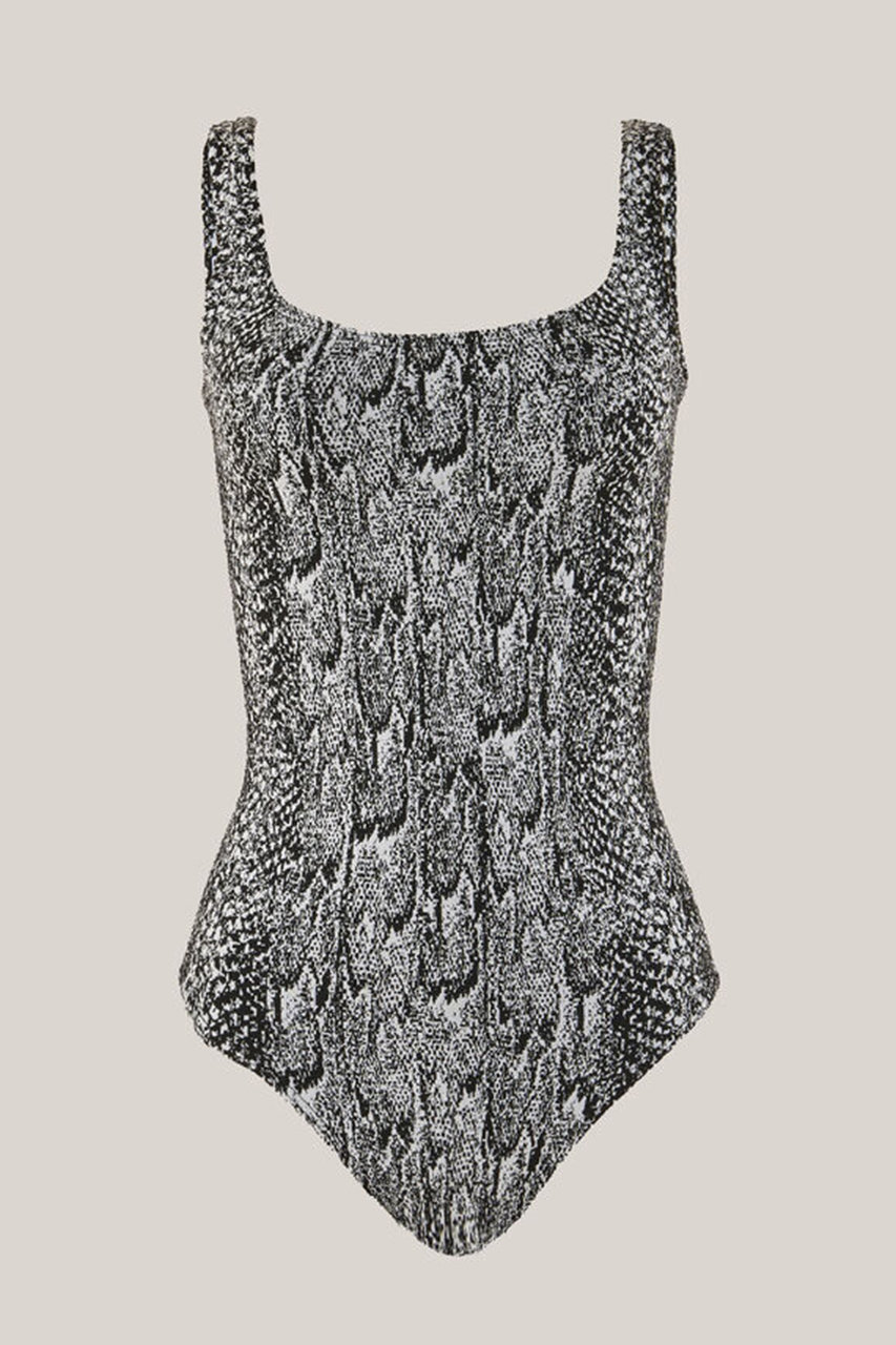 77124 SEAMLESS PYTHON BODY ノースリーブパイソンボディスーツ