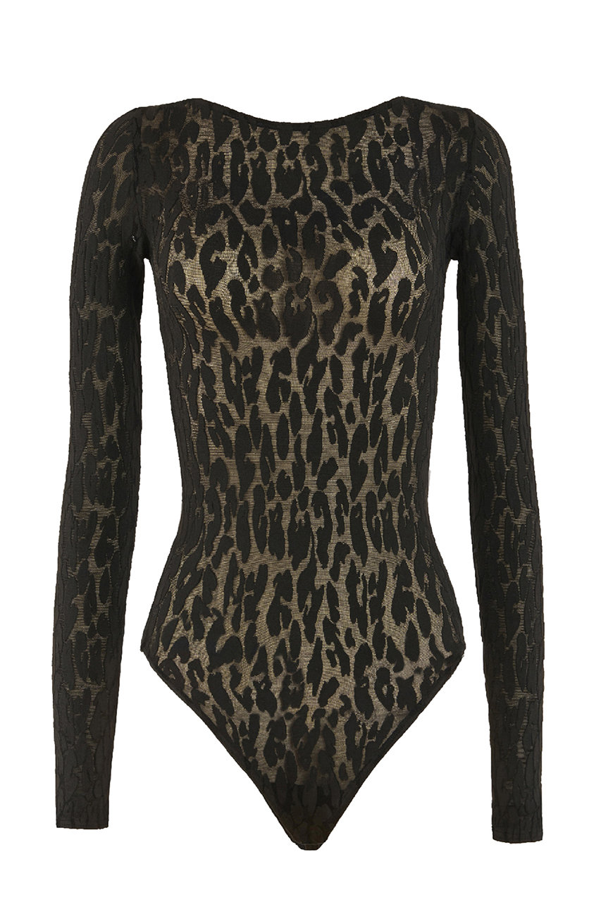 78327 LEO STRING BODY レオパードボディスーツ