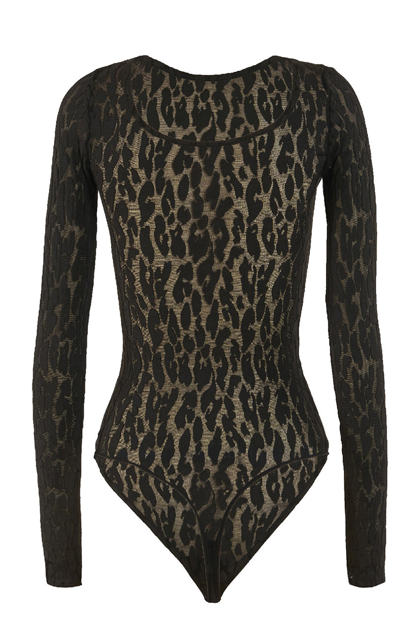 豹柄/レオパードファーボディスーツ ヒョウ柄 ファーコート 毛皮 ミドルコート ファー ルーズ 豹柄