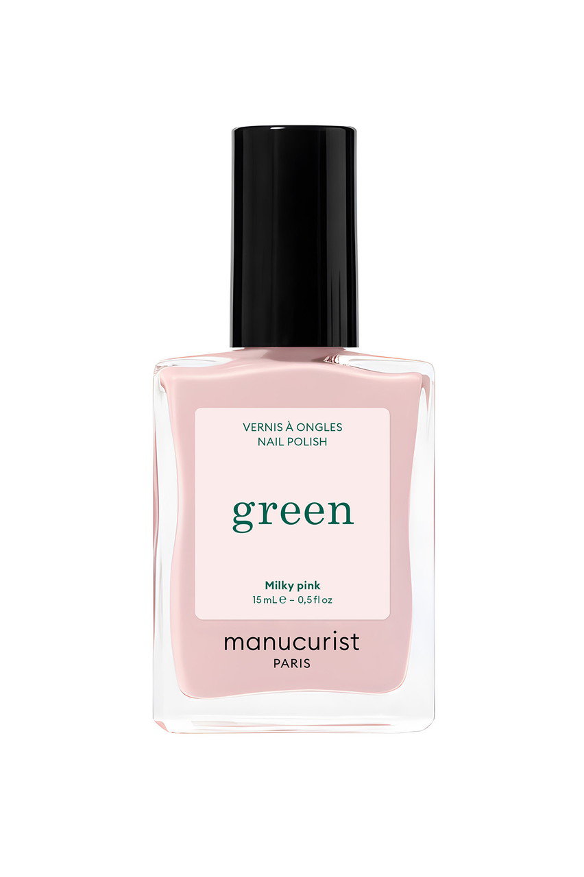 グリーン　ナチュラル　ネイルカラー ミルキーピンク