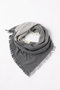 Square fringe スカーフ エレガンセーゼ/elegancese ホワイト/グレー/チャコールグレー