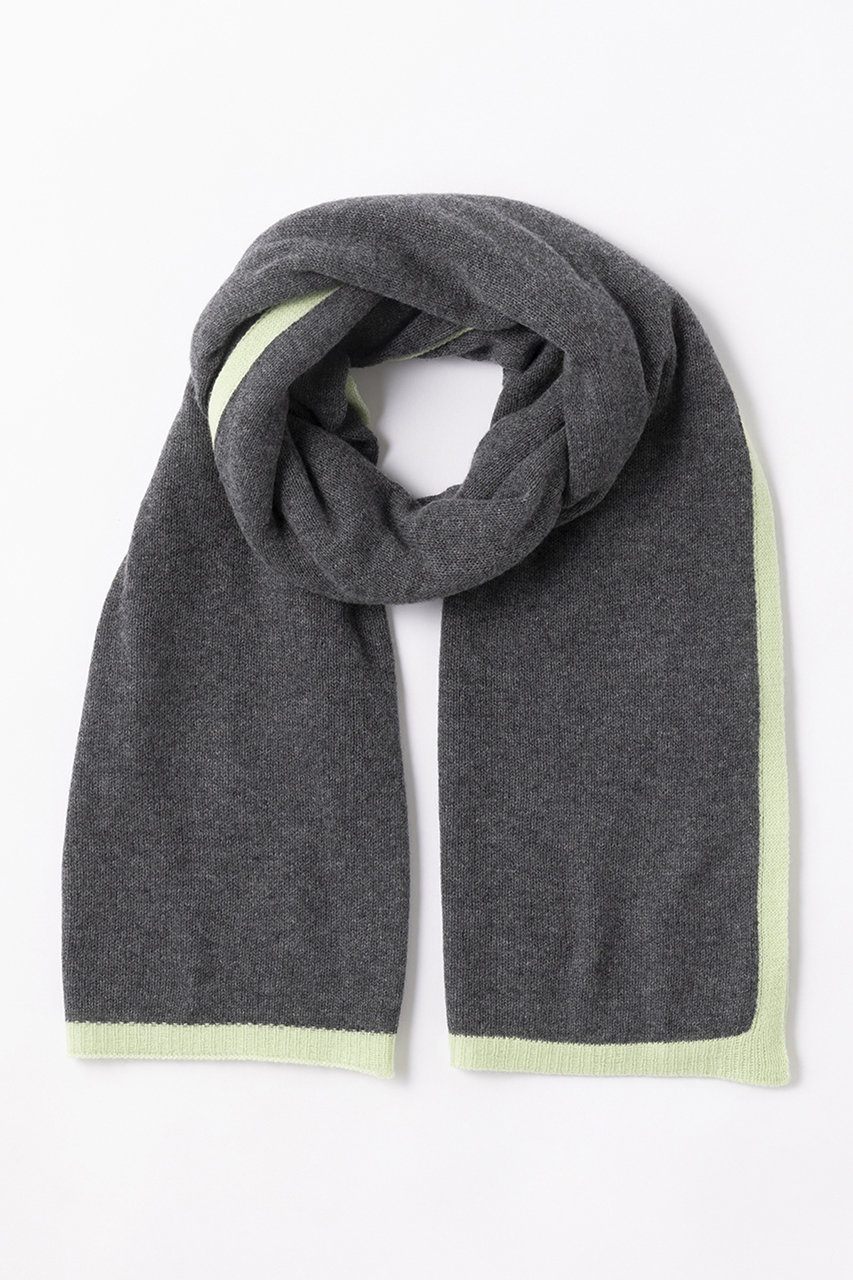 elegancese Meshカシミヤストール (チャコールグレー/ライトグリーン, F) エレガンセーゼ ELLE SHOP elegancese Meshカシミヤストール (チャコールグレー/ライトグリーン, F) エレガンセーゼ ELLE SHOP