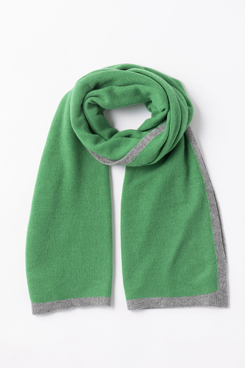 elegancese Meshカシミヤストール (グリーン/ライトグレー, F) エレガンセーゼ ELLE SHOP elegancese Meshカシミヤストール (グリーン/ライトグレー, F) エレガンセーゼ ELLE SHOP