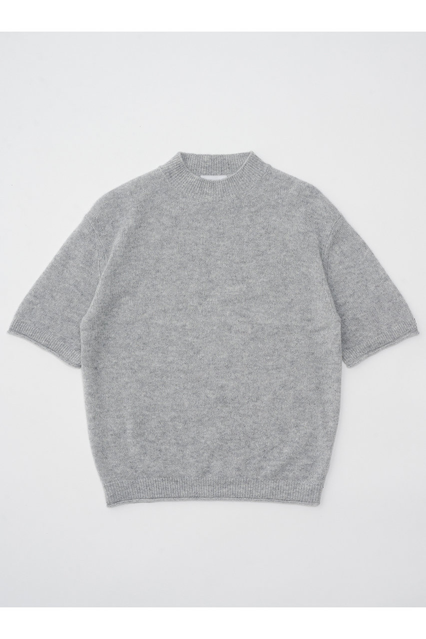 elegancese Sheer カシミヤショートスリーブ (グレー, F) エレガンセーゼ ELLE SHOP elegancese Sheer カシミヤショートスリーブ (グレー, F) エレガンセーゼ ELLE SHOP