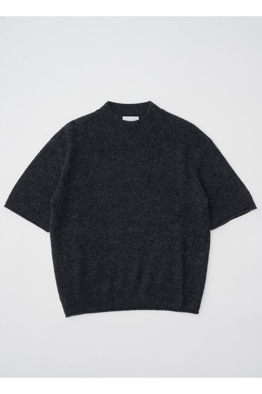 elegancese Sheer カシミヤショートスリーブ (チャコールグレー, F) エレガンセーゼ ELLE SHOP elegancese Sheer カシミヤショートスリーブ (チャコールグレー, F) エレガンセーゼ ELLE SHOP
