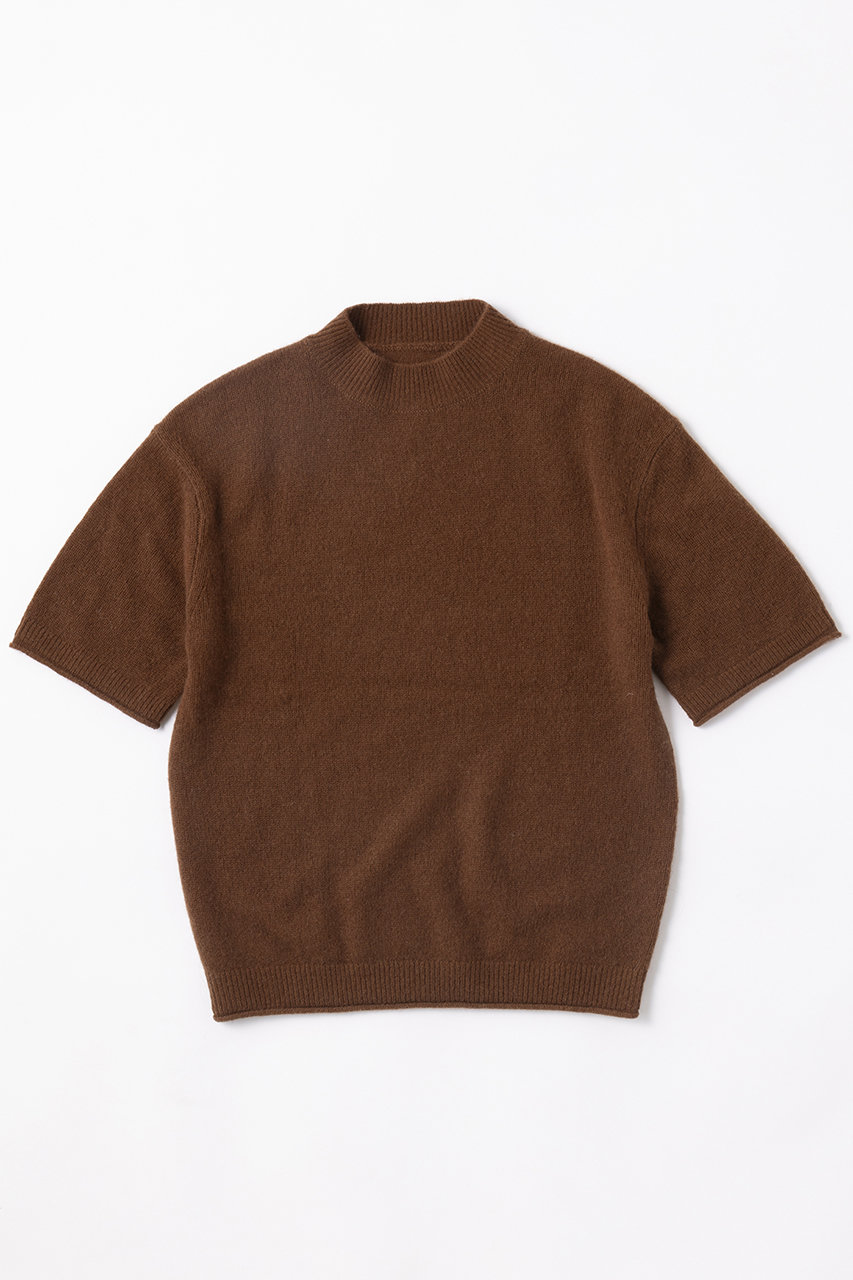 elegancese Sheer カシミヤショートスリーブ (ブラウン, F) エレガンセーゼ ELLE SHOP elegancese Sheer カシミヤショートスリーブ (ブラウン, F) エレガンセーゼ ELLE SHOP