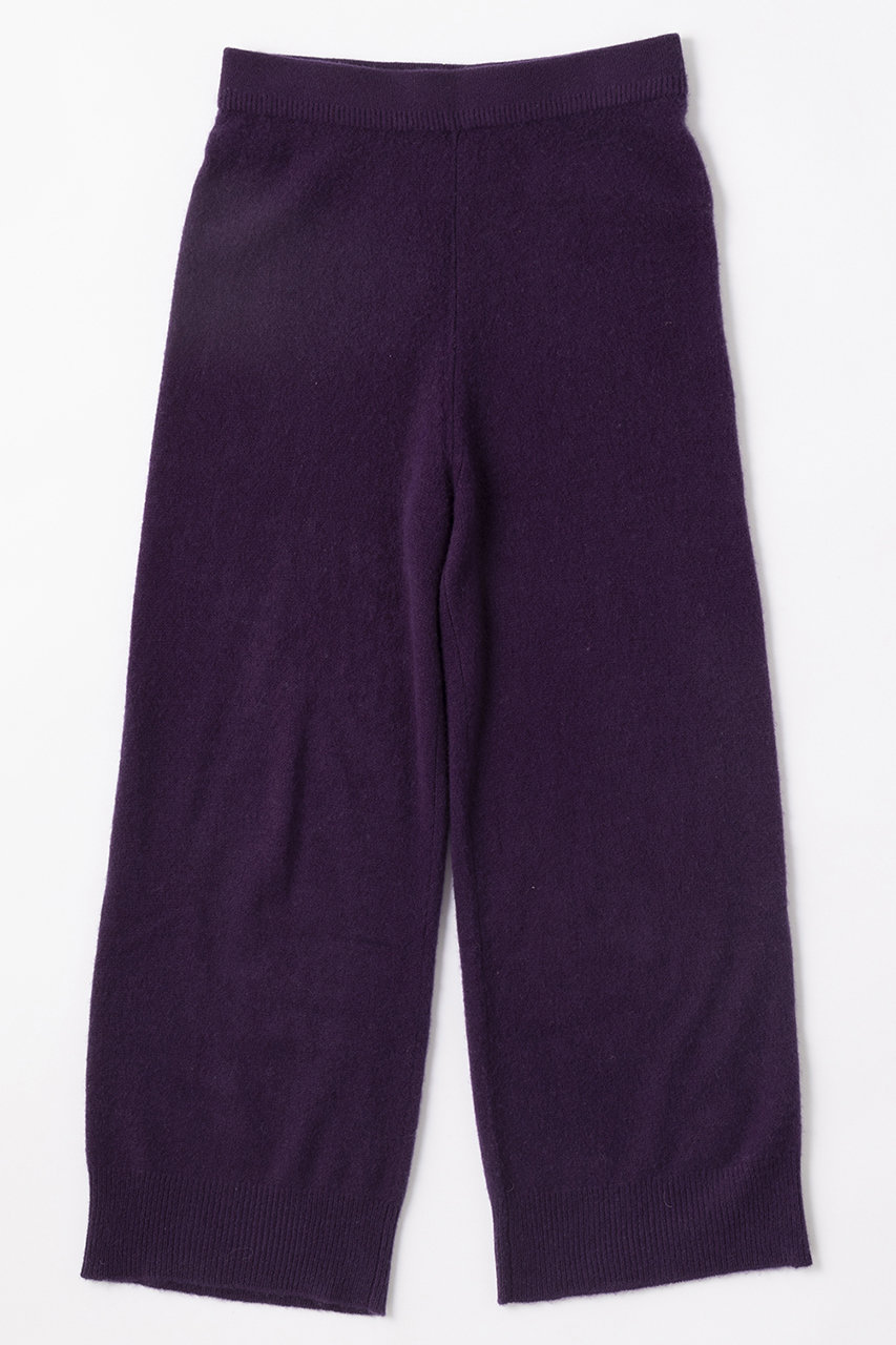 elegancese Sheer カシミヤパンツ (ダークパープル, M) エレガンセーゼ ELLE SHOP elegancese Sheer カシミヤパンツ (ダークパープル, M) エレガンセーゼ ELLE SHOP