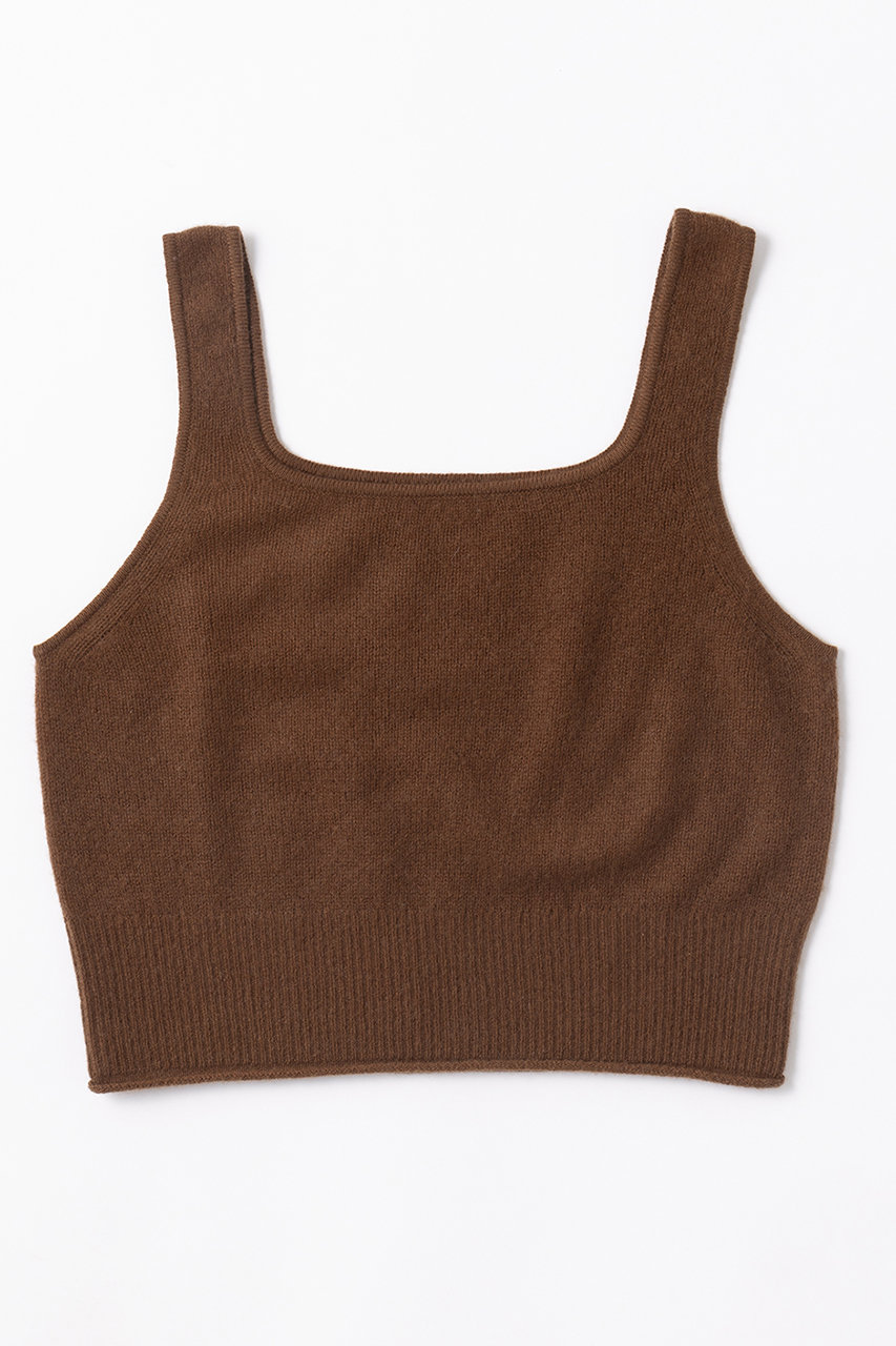 elegancese Sheer カシミヤキャミソール (ブラウン, F) エレガンセーゼ ELLE SHOP elegancese Sheer カシミヤキャミソール (ブラウン, F) エレガンセーゼ ELLE SHOP
