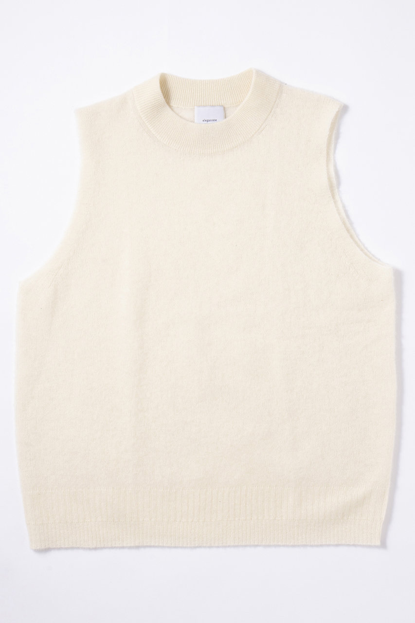elegancese sheer ニットベスト (ホワイト, F) エレガンセーゼ ELLE SHOP elegancese sheer ニットベスト (ホワイト, F) エレガンセーゼ ELLE SHOP