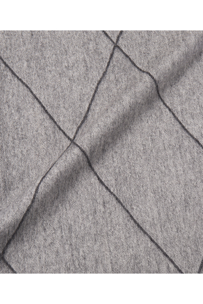 elegancese(エレガンセーゼ)｜diamond wave マフラー/グレー の通販