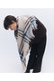 【予約販売】カシミヤ スクエアフリンジ チェック スカーフ エレガンセーゼ/elegancese