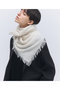 【予約販売】カシミヤ スクエアフリンジ スカーフ エレガンセーゼ/elegancese