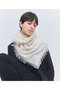 【予約販売】カシミヤ スクエアフリンジ スカーフ エレガンセーゼ/elegancese