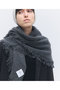 【予約販売】カシミヤ スクエアフリンジ スカーフ エレガンセーゼ/elegancese