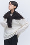 【予約販売】カシミヤ スクエアフリンジ スカーフ エレガンセーゼ/elegancese