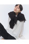 【予約販売】カシミヤ スクエアフリンジ スカーフ エレガンセーゼ/elegancese