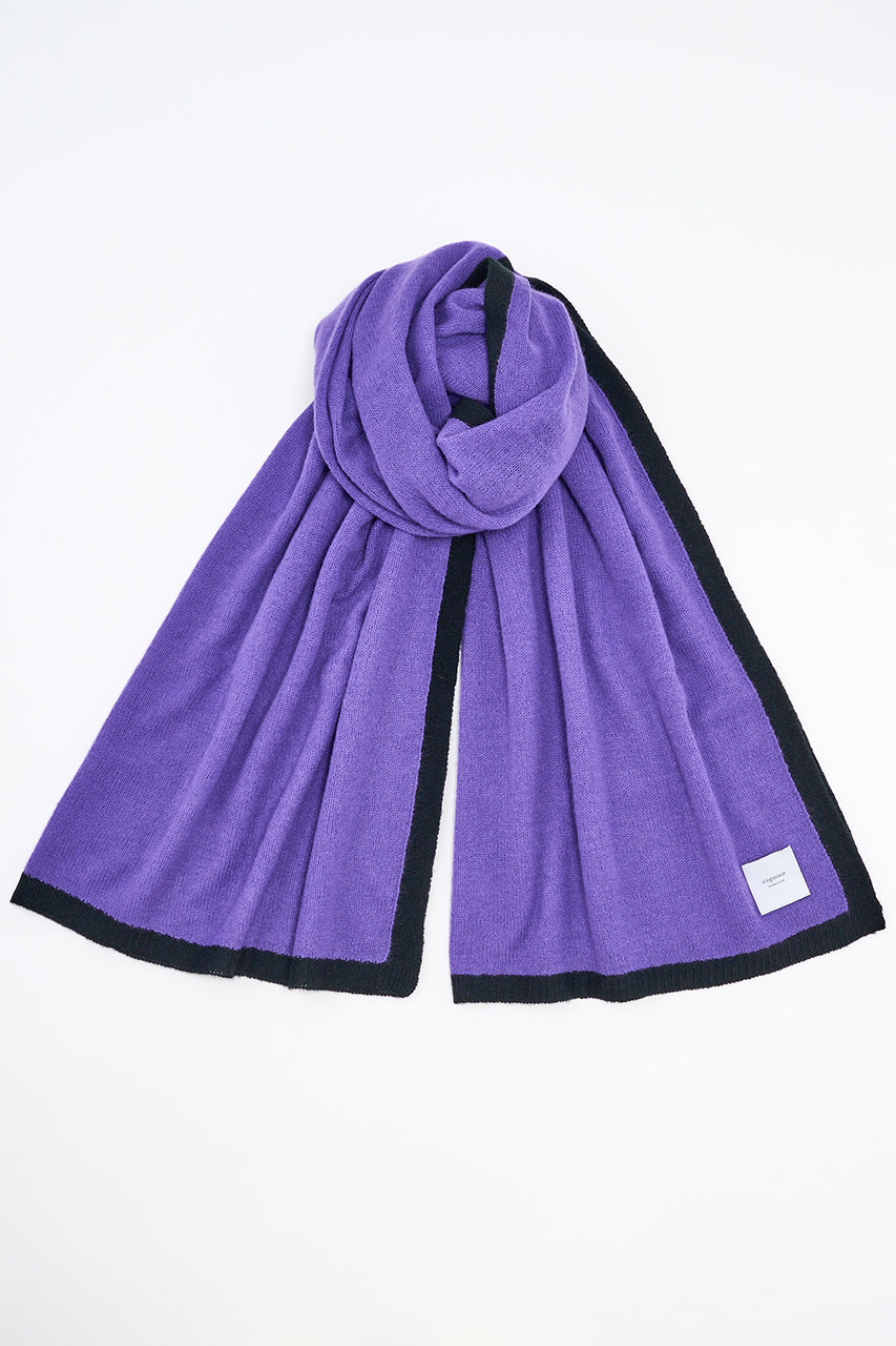 エレガンセーゼ/eleganceseの【予約販売】メッシュカシミヤ ストール(パープル×ブラック/226400069)