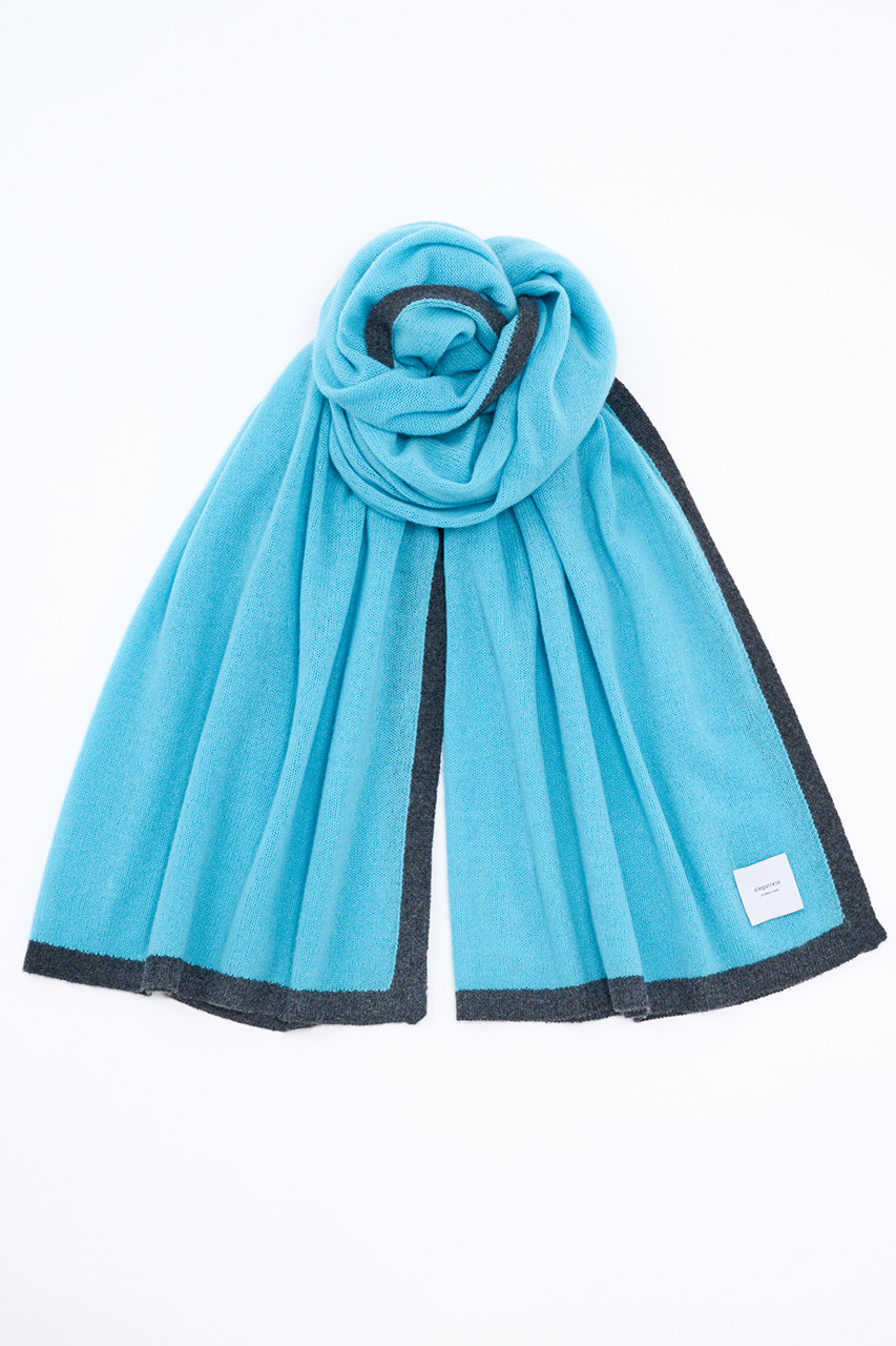 エレガンセーゼ/eleganceseの【予約販売】メッシュカシミヤ ストール(サックス×チャコール/226400069)