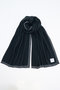 【予約販売】メッシュカシミヤ ストール エレガンセーゼ/elegancese ブラック×チャコール