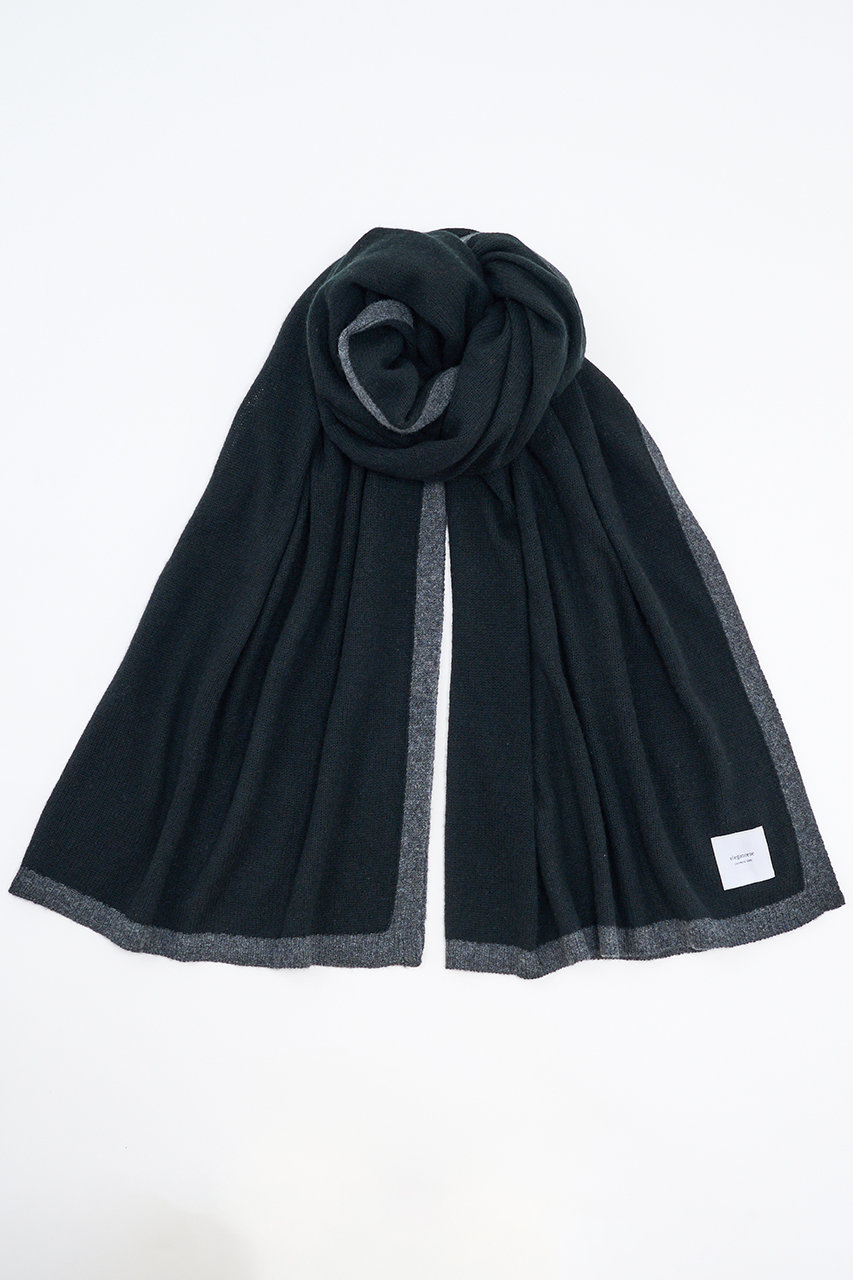 エレガンセーゼ/eleganceseの【予約販売】メッシュカシミヤ ストール(ブラック×チャコール/226400069)