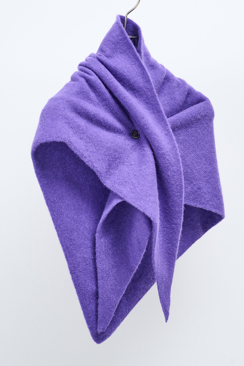 エレガンセーゼ/eleganceseの【予約販売】カシミヤ ボタントライアングル スカーフ(パープル/226400064)