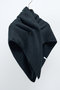 【予約販売】カシミヤ ボタントライアングル スカーフ エレガンセーゼ/elegancese ブラック