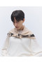 【予約販売】カシミヤ プリントニット スカーフ エレガンセーゼ/elegancese