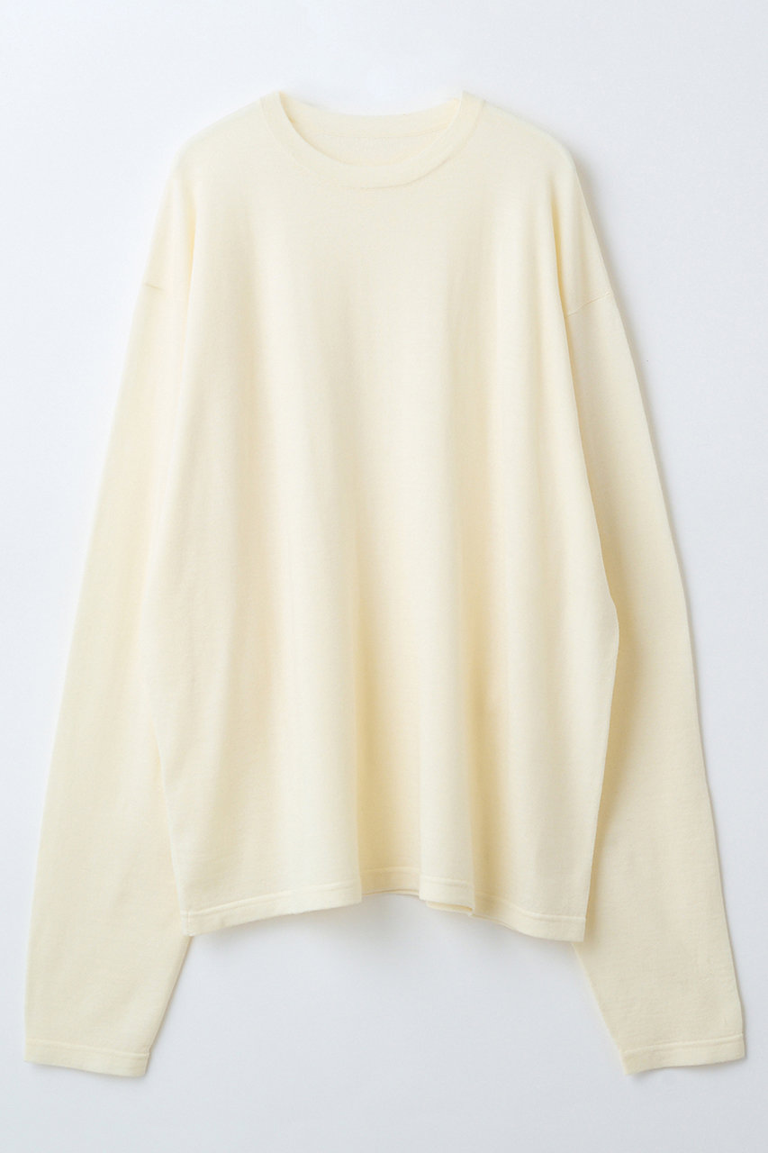 エレガンセーゼ/eleganceseの【予約販売】ウールカシミヤ ロングスリーブニット Tシャツ(オフホワイト/226400077)
