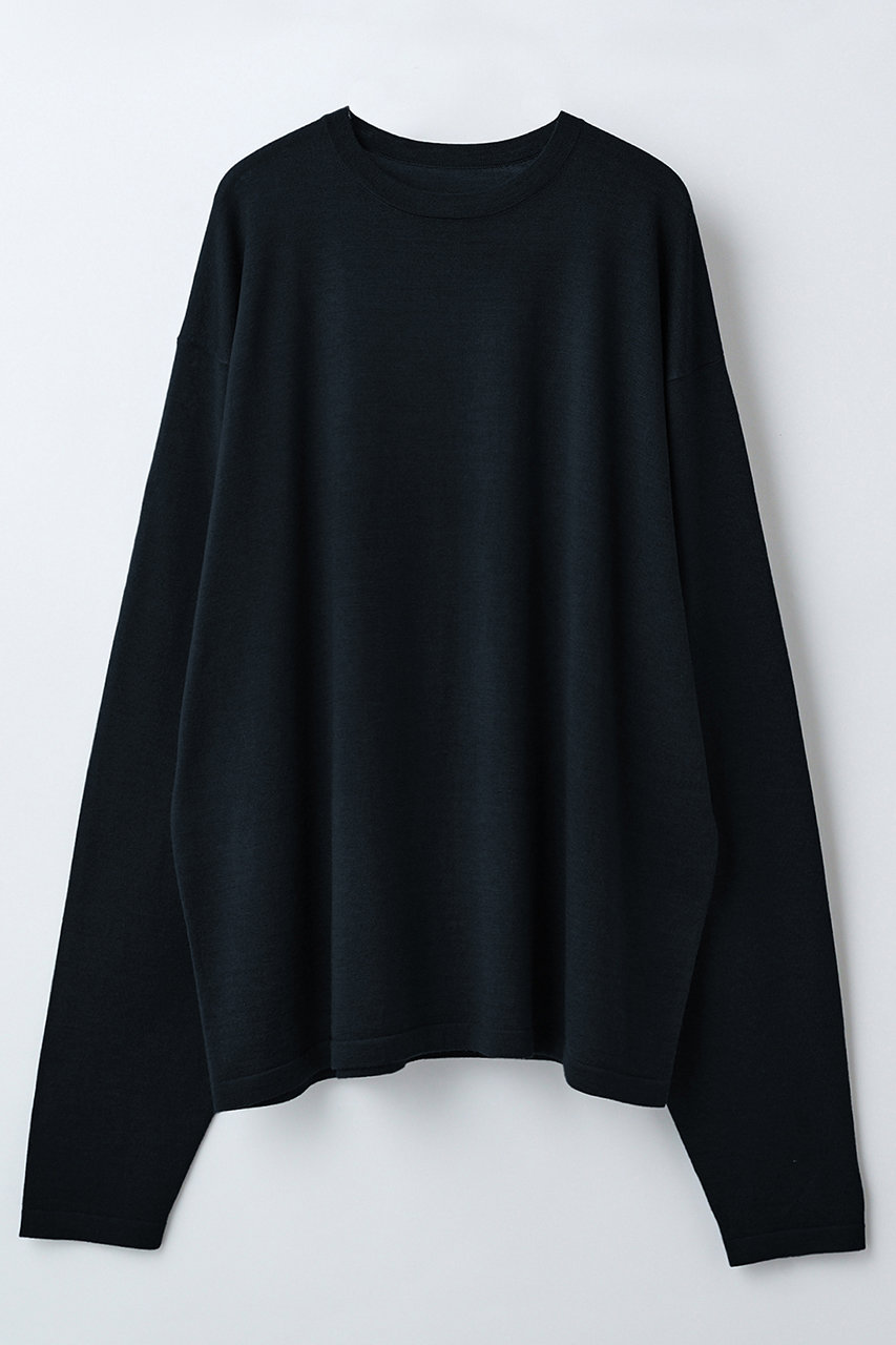 エレガンセーゼ/eleganceseの【予約販売】ウールカシミヤ ロングスリーブニット Tシャツ(ブラック/226400077)