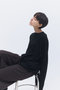 【予約販売】ウールカシミヤ ロングスリーブニット Tシャツ エレガンセーゼ/elegancese