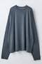 【予約販売】ウールカシミヤ ロングスリーブニット Tシャツ エレガンセーゼ/elegancese グレー