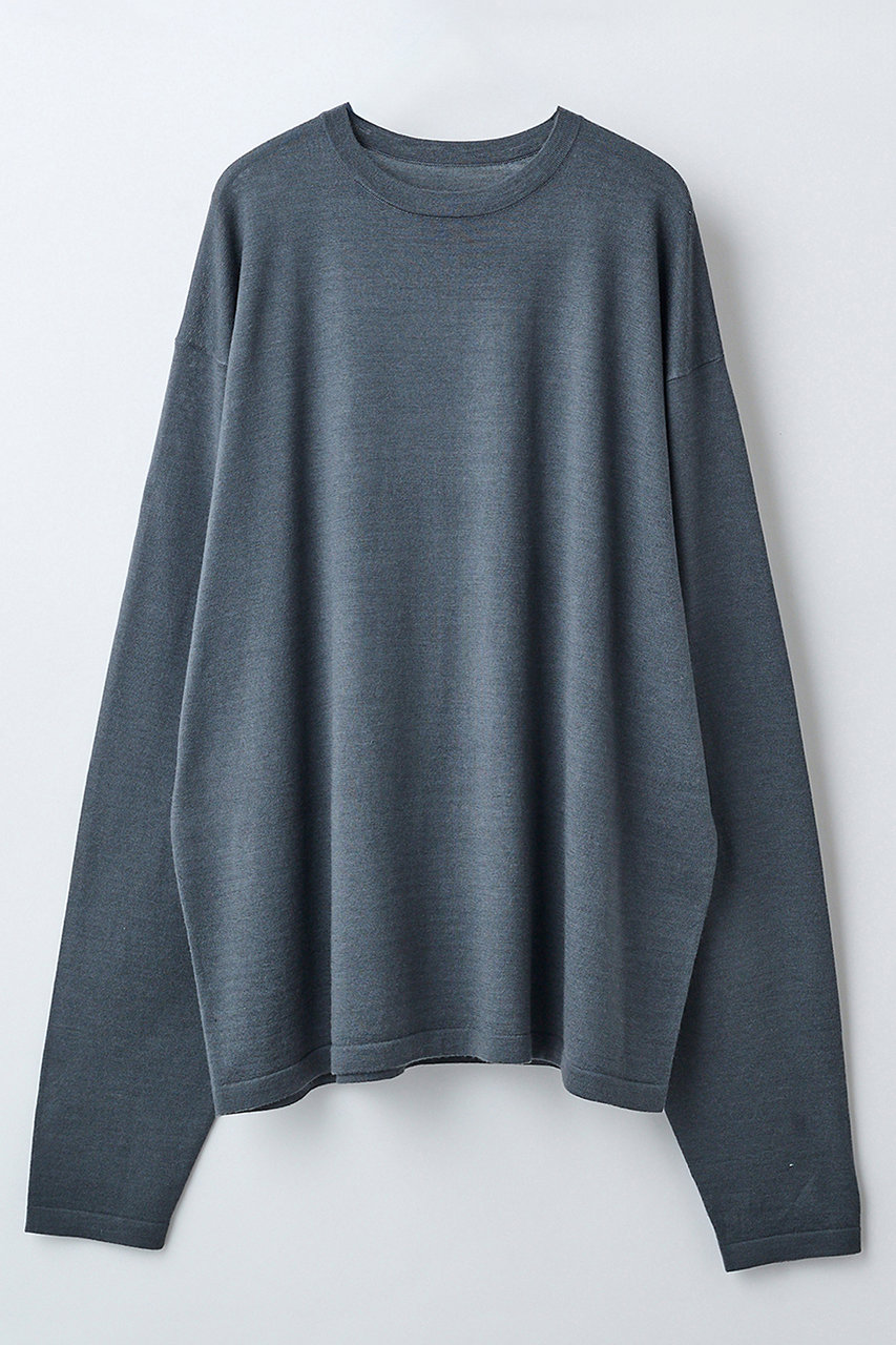 エレガンセーゼ/eleganceseの【予約販売】ウールカシミヤ ロングスリーブニット Tシャツ(グレー/226400077)